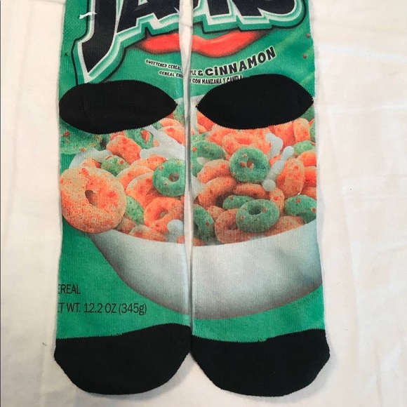 NWT Odd Sox Kellogg’s Apple Jacks Crew Socks - Picture 3 of 4